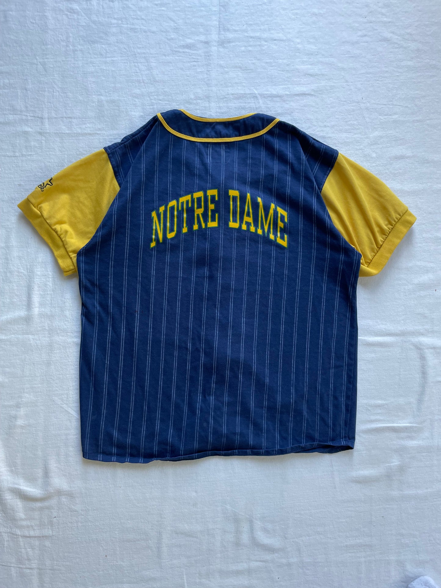 Vintage Notre Dame Baseball Jersey Youth XLarge/ Women’s Medium