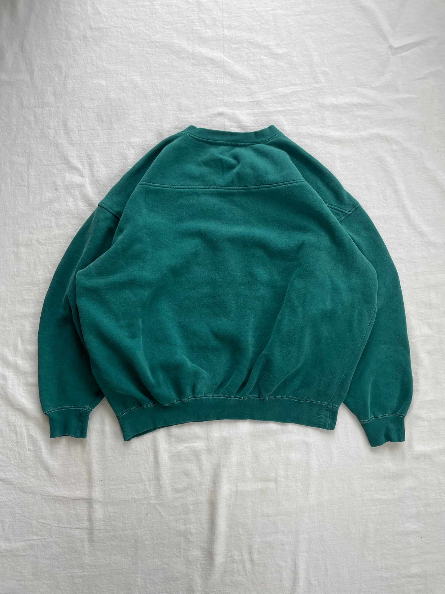 Vintage Notre Dame Green Crewneck Large