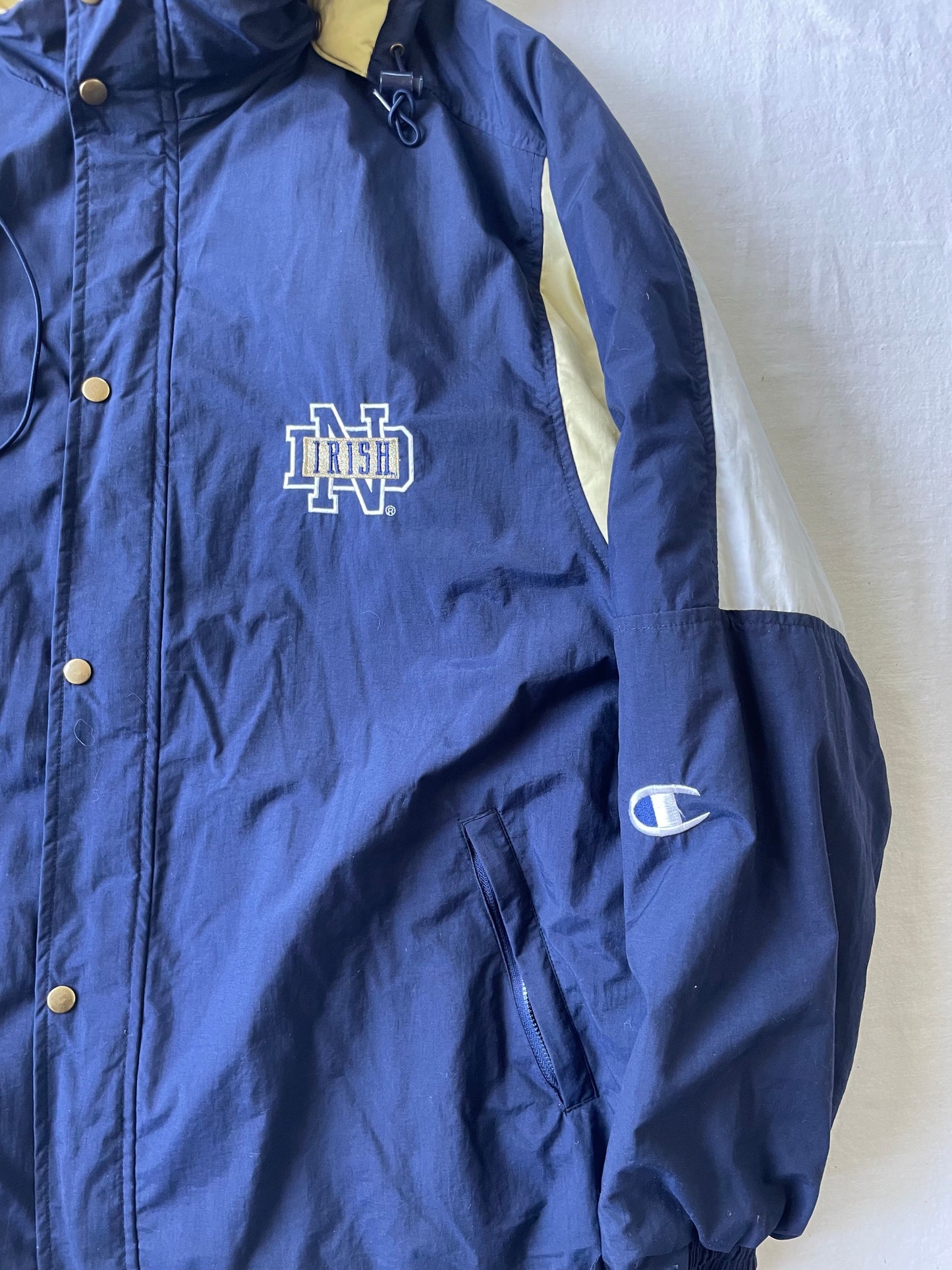 Vintage Notre Dame Puffer Jacket XLarge