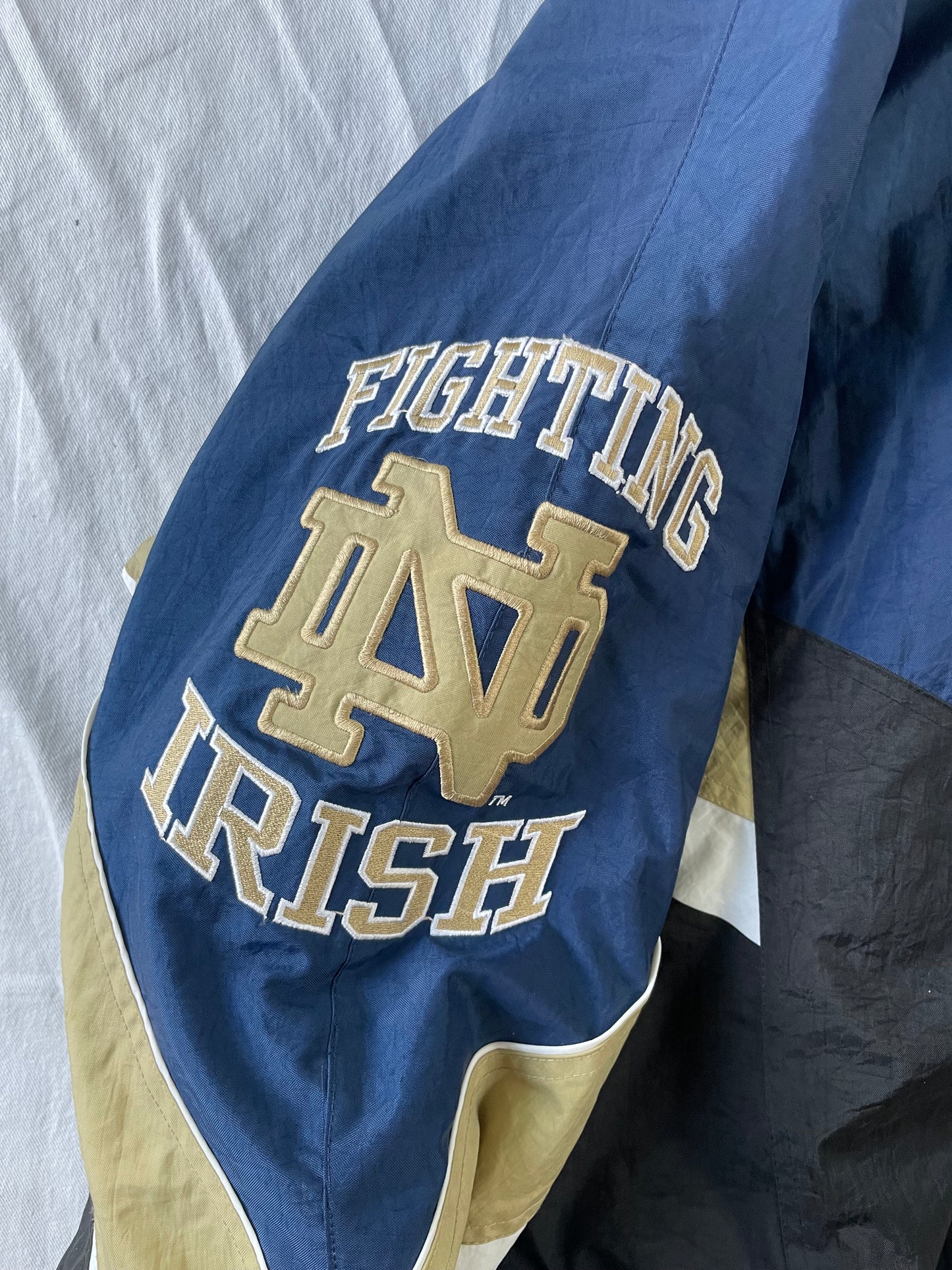 Vintage Notre Dame Starter Puffer Jacket XLarge