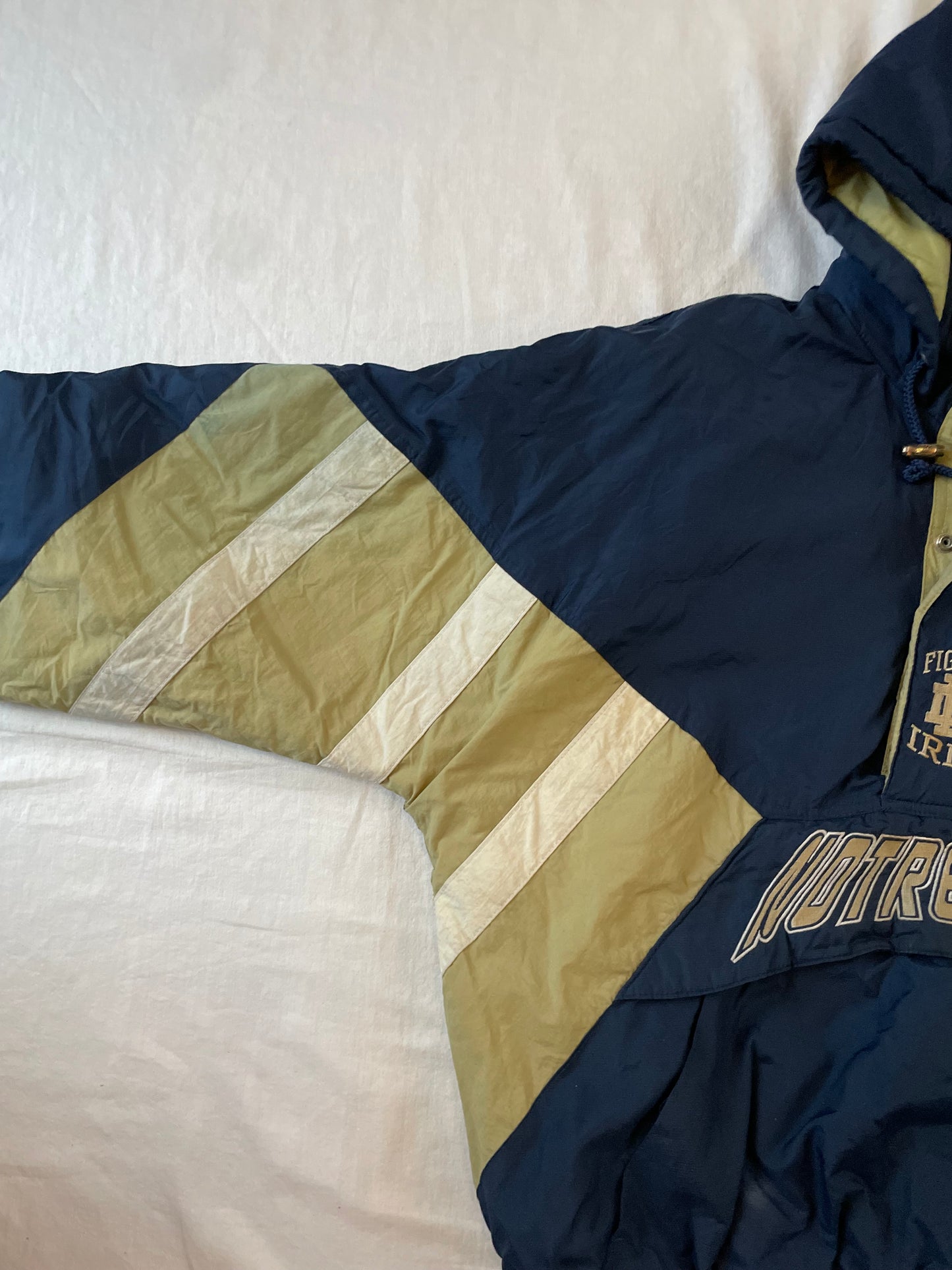 Vintage Notre Dame Starter Puffer Jacket XLarge