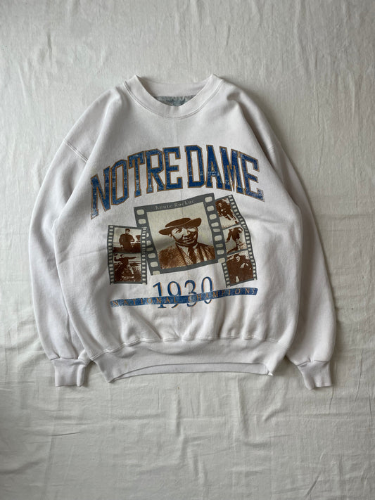 Vintage Notre Dame Football Crewneck XLarge