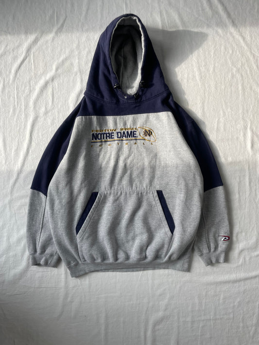 Vintage Notre Dame Hoodie Large