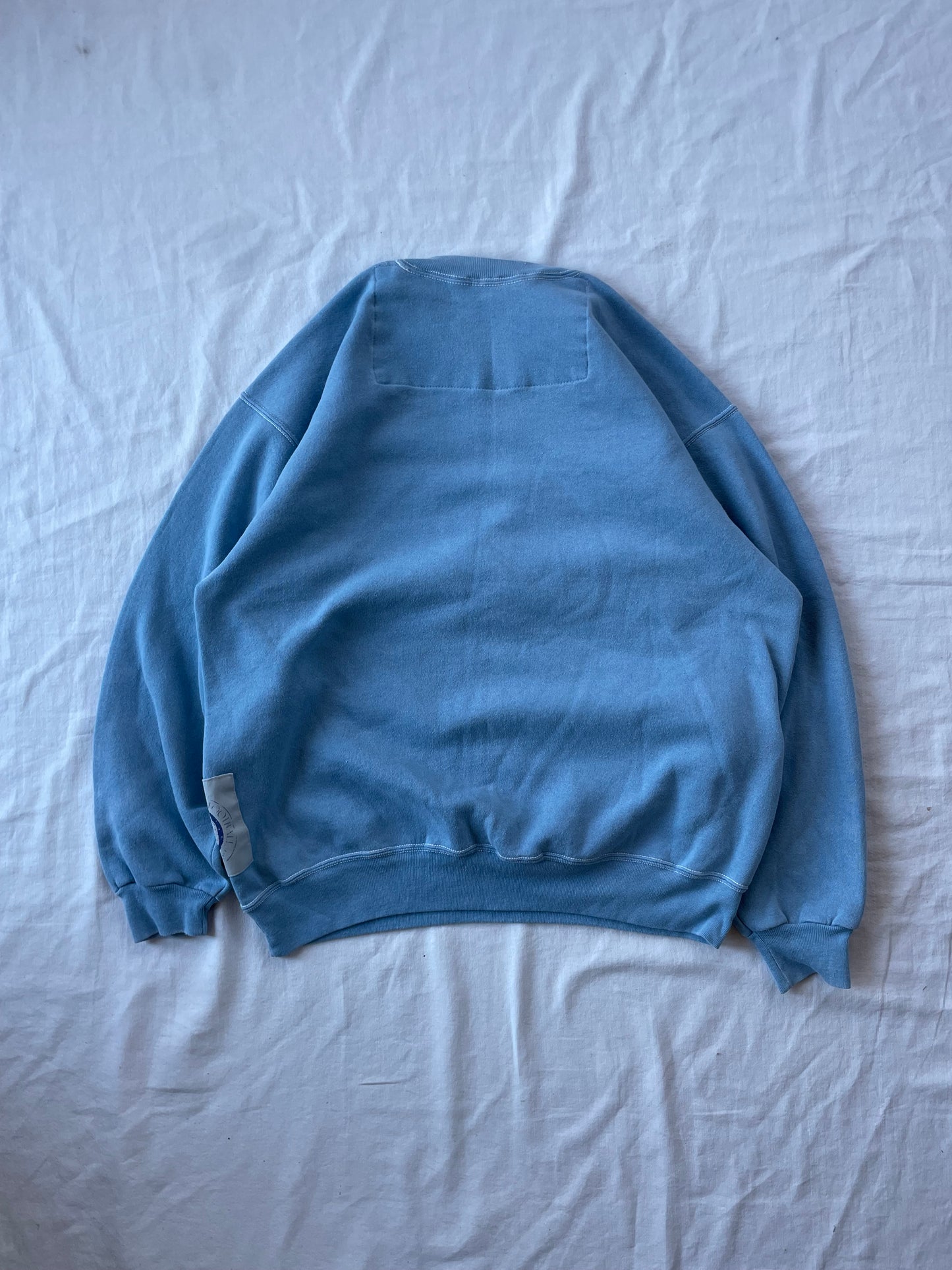 Vintage Notre Dame Light Blue Football Crewneck XLarge