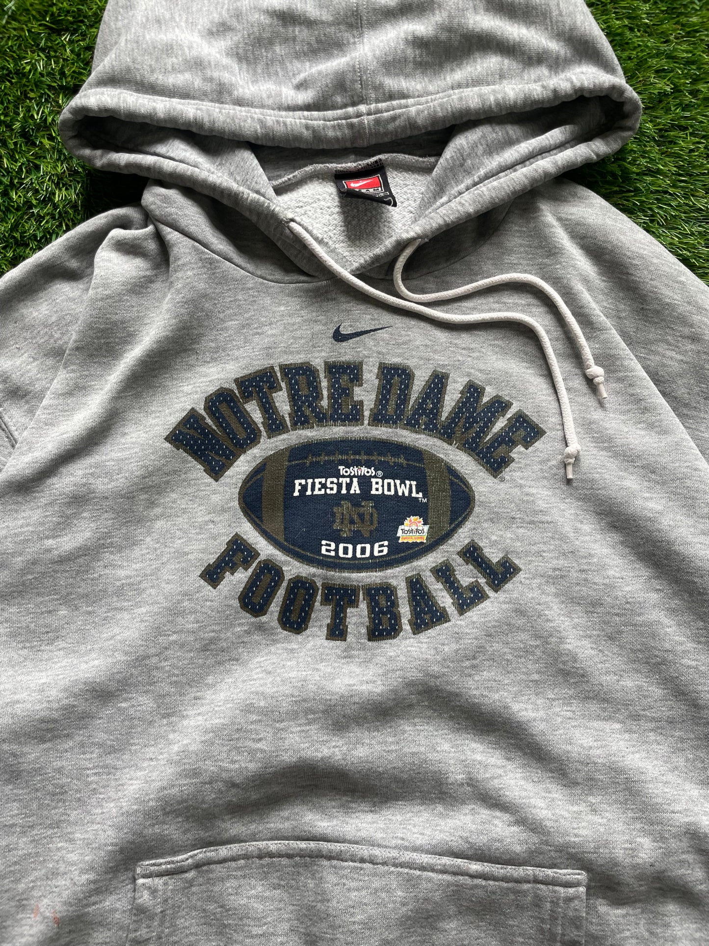 Vintage Notre Dame Fiesta Bowl Football Nike Hoodie Large