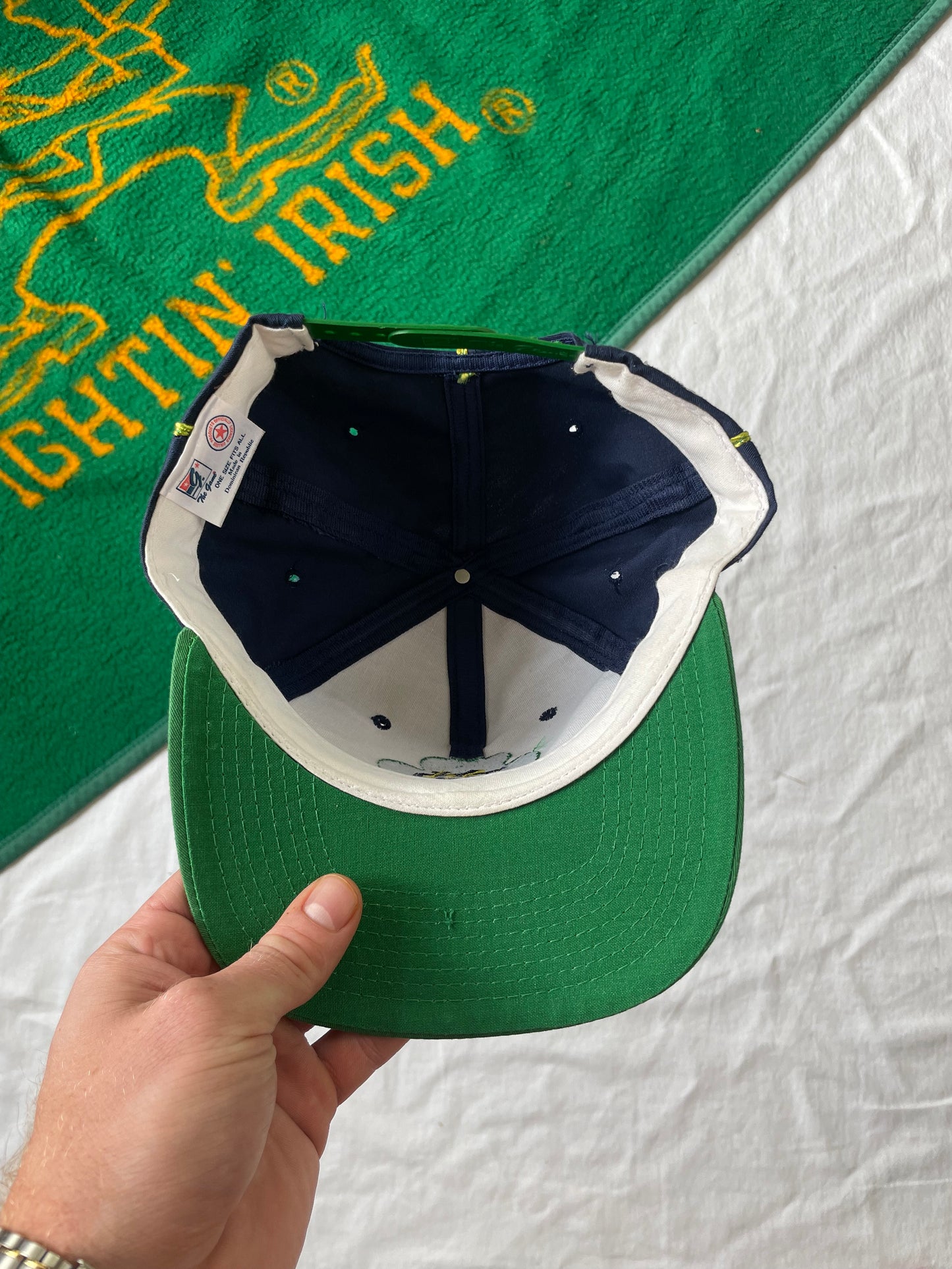 Vintage Notre Dame Clover SnapBack Hat