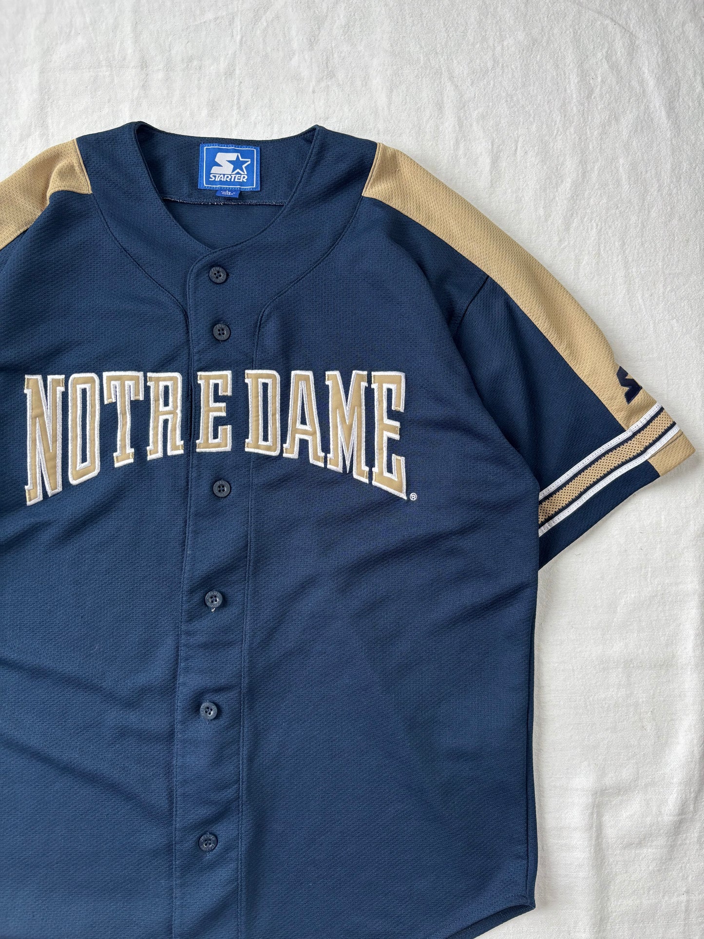 Vintage Notre Dame Baseball Jersey Large
