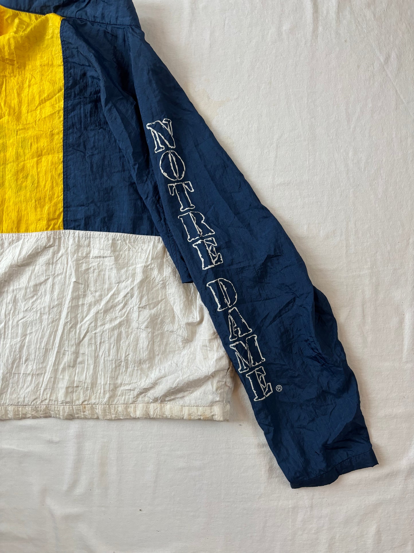 Vintage Notre Dame Windbreaker Jacket XLarge