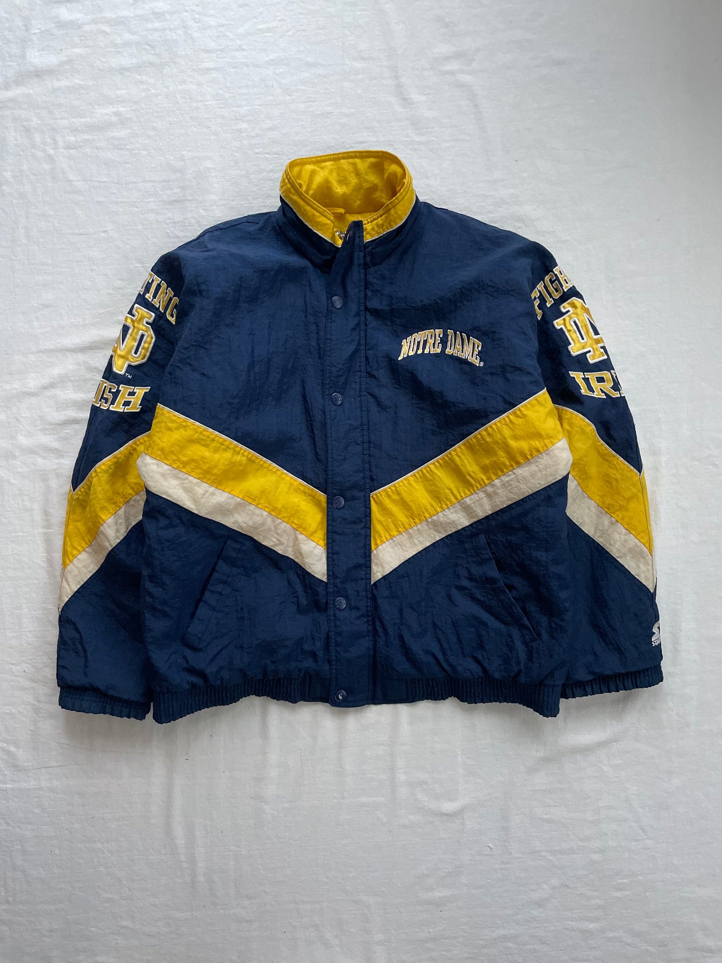 Vintage Notre Dame Puffer Jacket Large