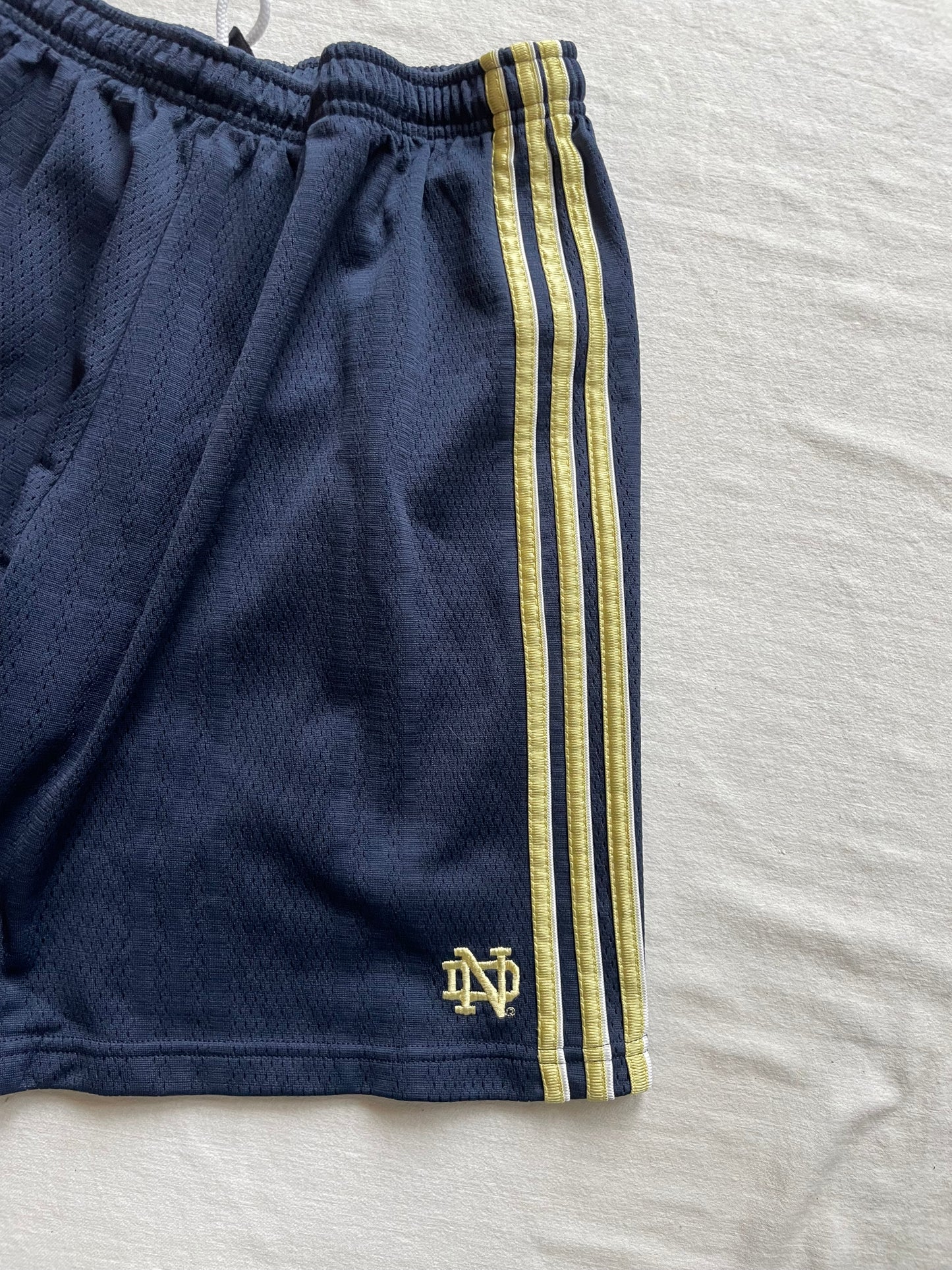 Vintage Notre Dame Adidas Soccer Shorts Large