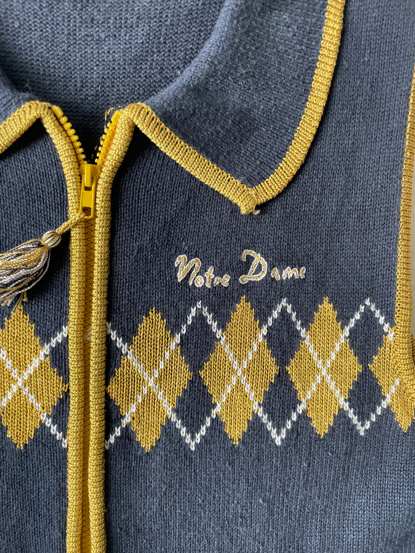 Vintage Notre Dame Sweater Vest XLarge