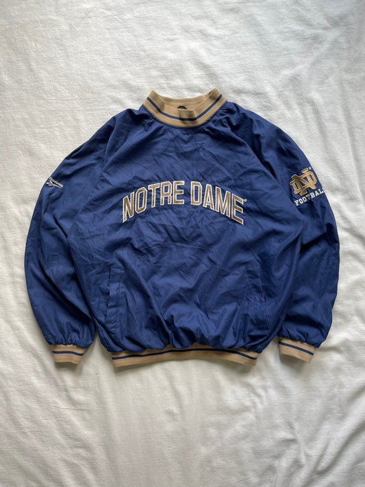 Vintage Notre Dame Football Pullover Windbreaker Large/XLarge