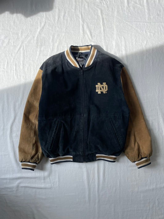 Vintage Notre Dame Bomber Jacket Medium