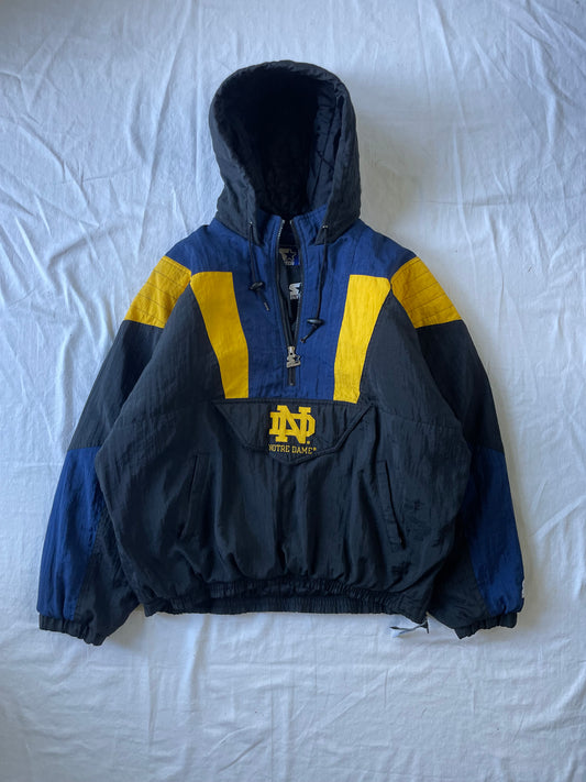 Vintage Notre Dame Starter Puffer Jacket XLarge