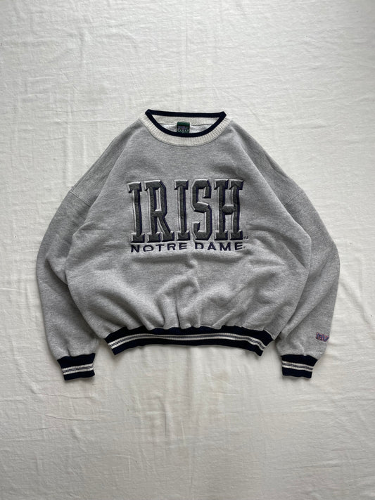 Vintage Notre Dame Irish Crewneck Large