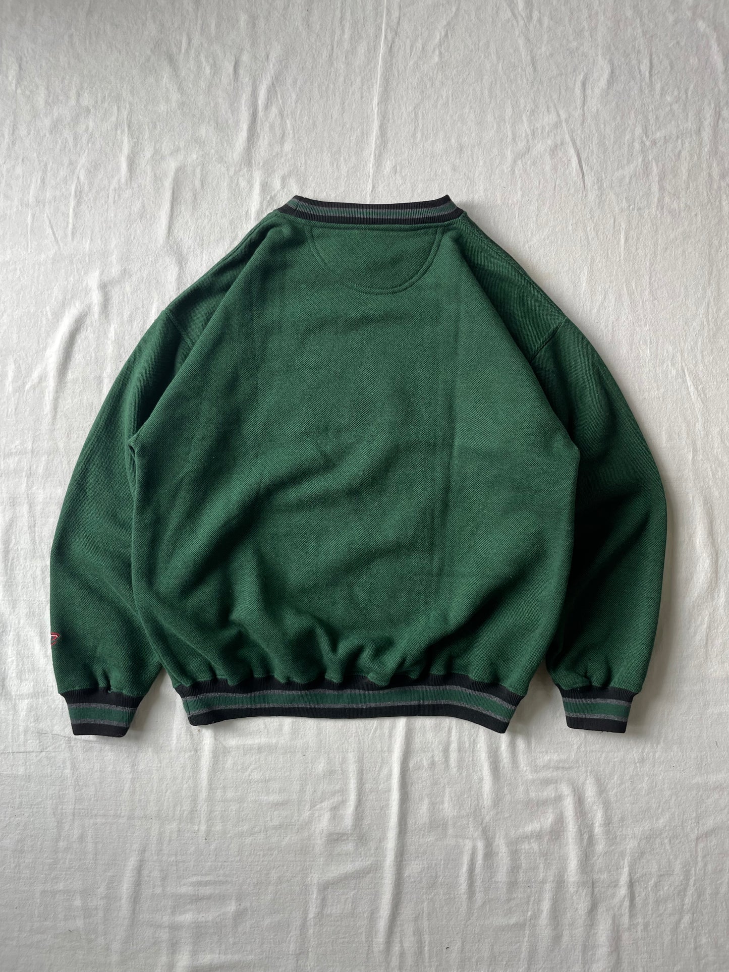 Vintage Notre Dame Green Crewneck Large