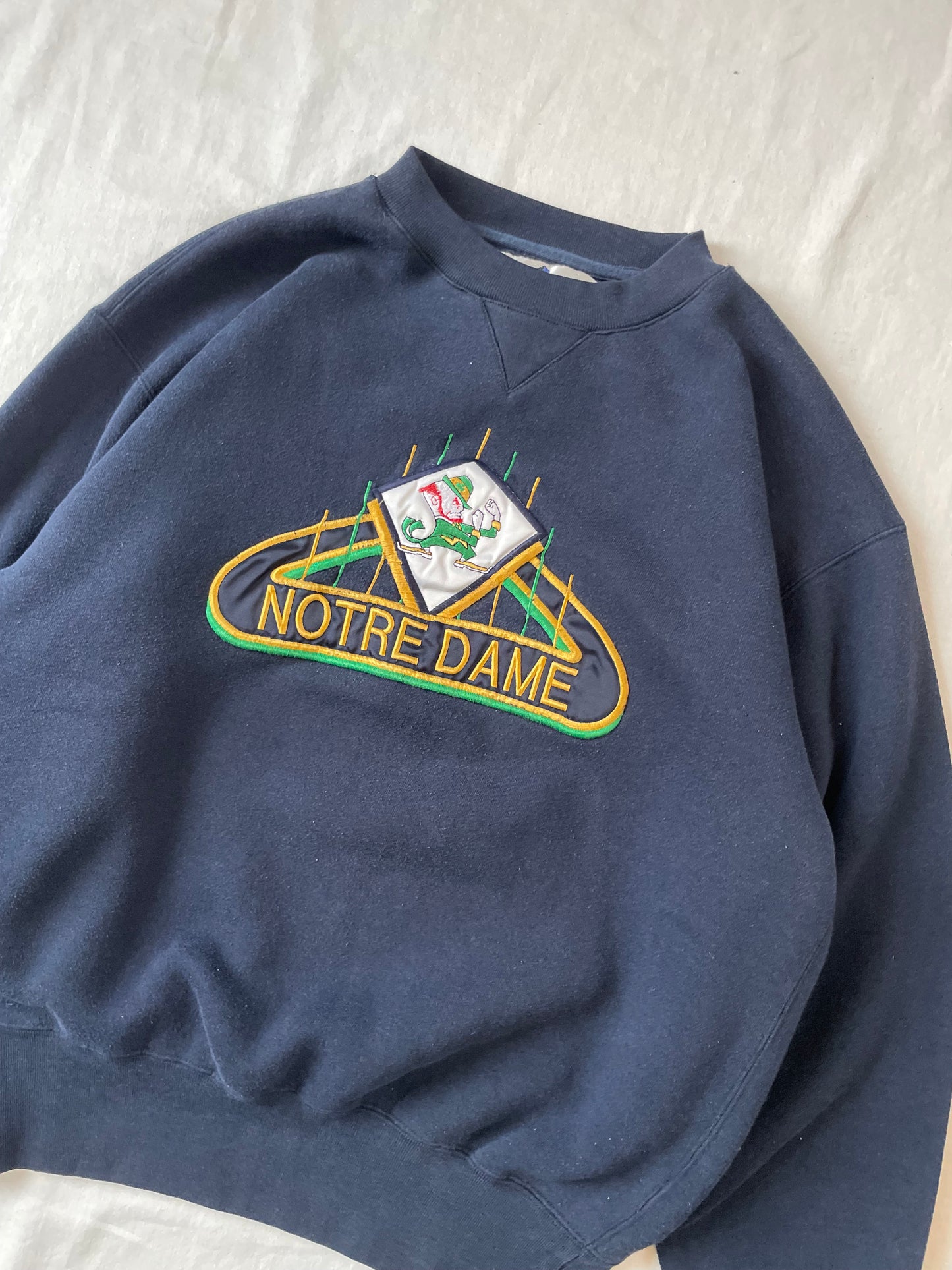 Vintage Notre Dame Crewneck Large