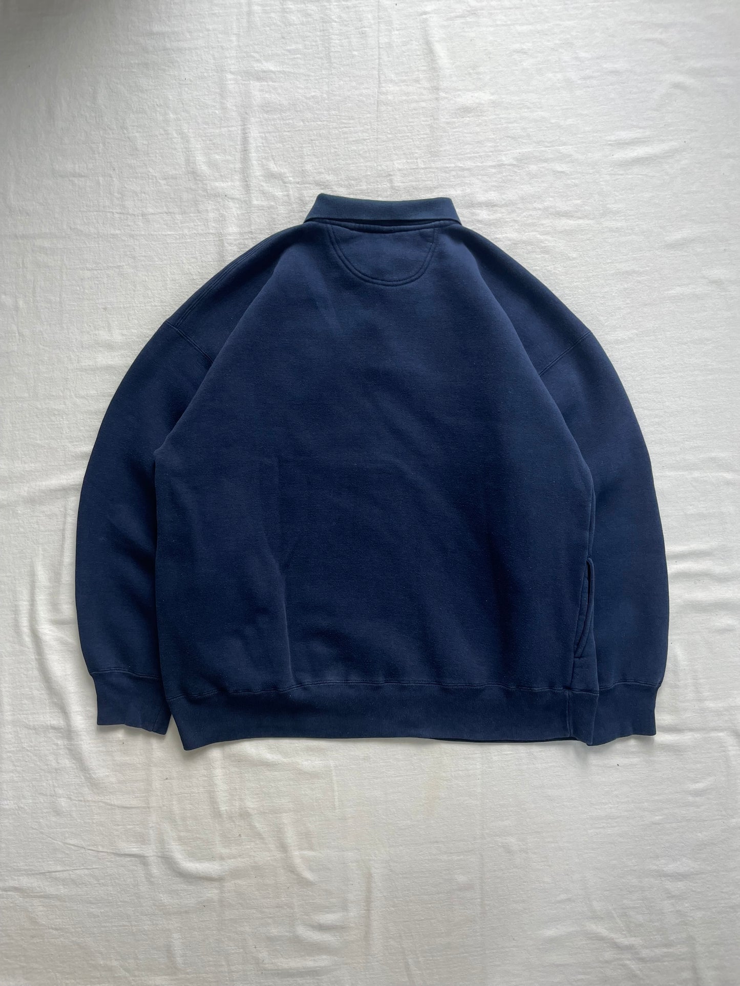 Vintage Notre Dame Rugby Polo Sweatshirt Large