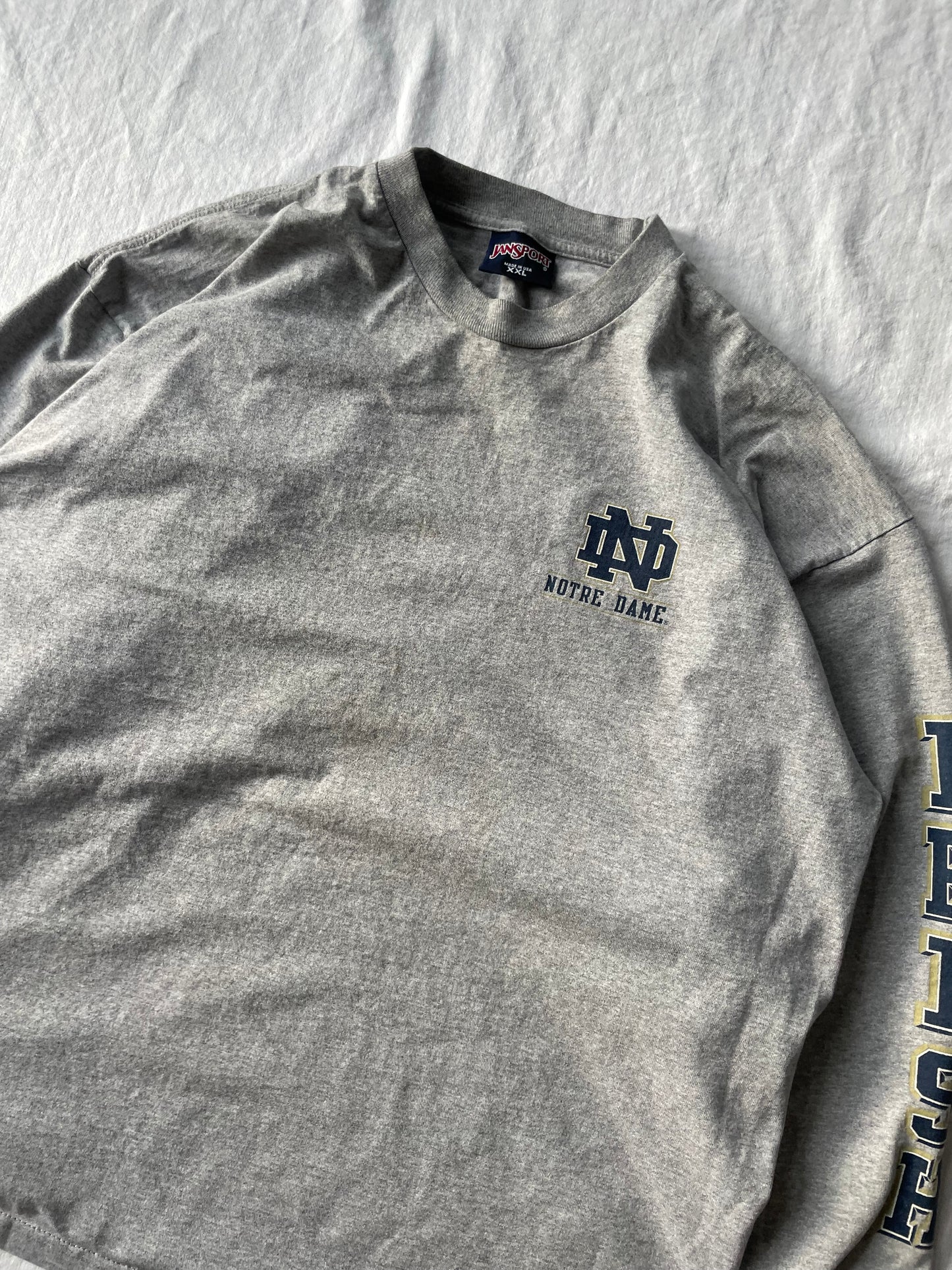 Vintage Notre Dame Irish Long Sleeve Shirt 2XL