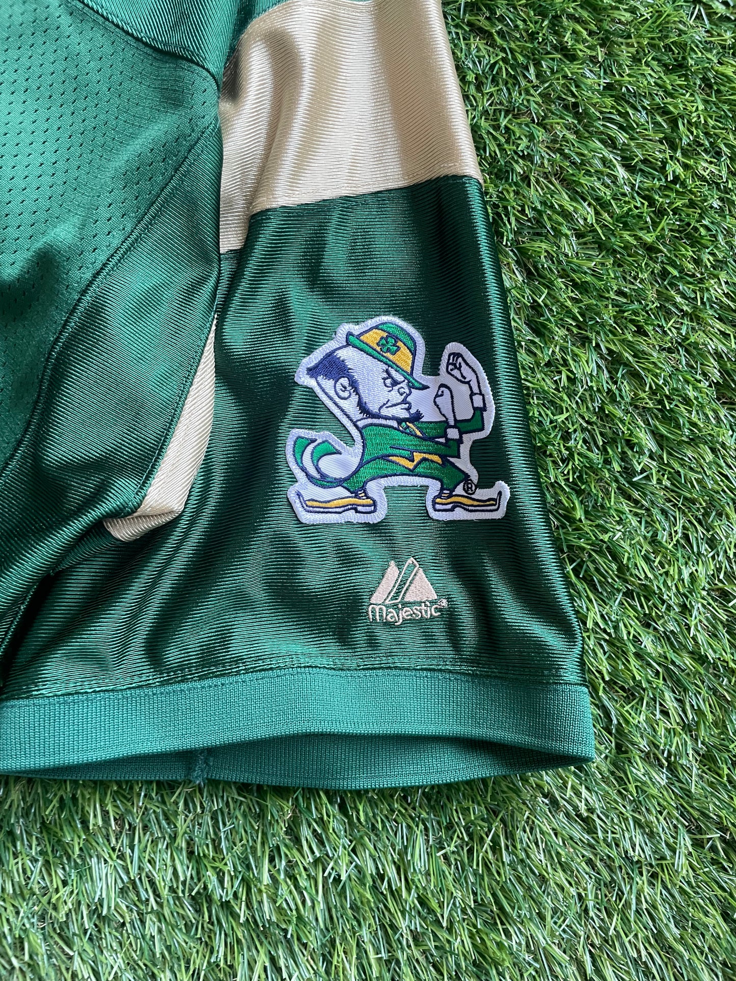 Vintage Notre Dame Green #3 Football Jersey Large/XLarge