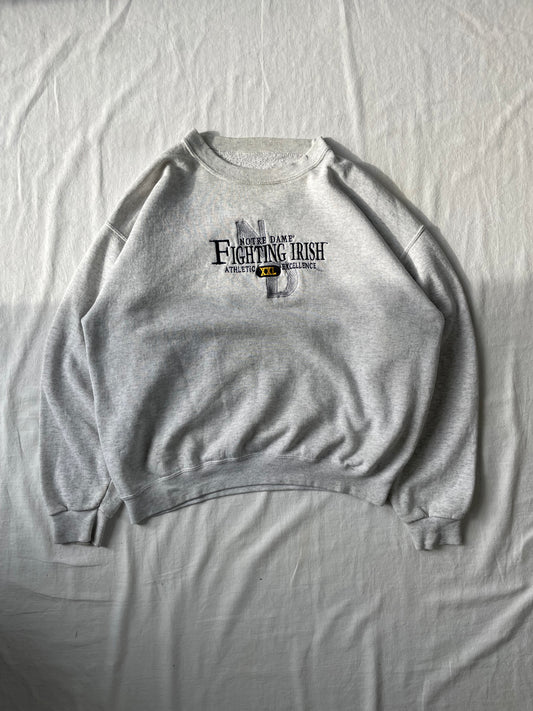 Vintage Notre Dame Fighting Irish Crewneck Large