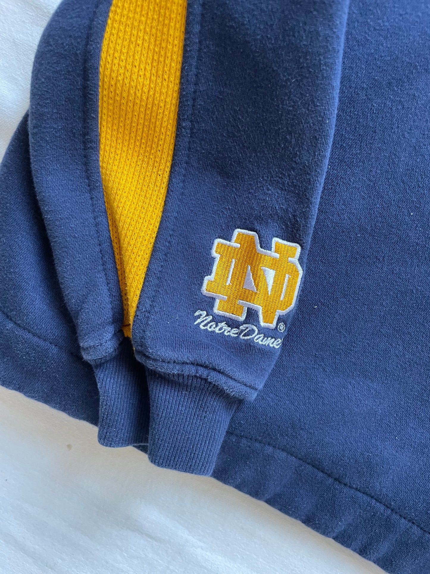 Vintage Notre Dame Clover Hoodie Large