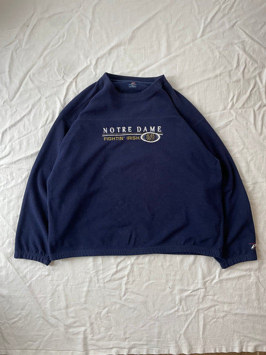 Vintage Notre Dame Fleece Crewneck 2XL