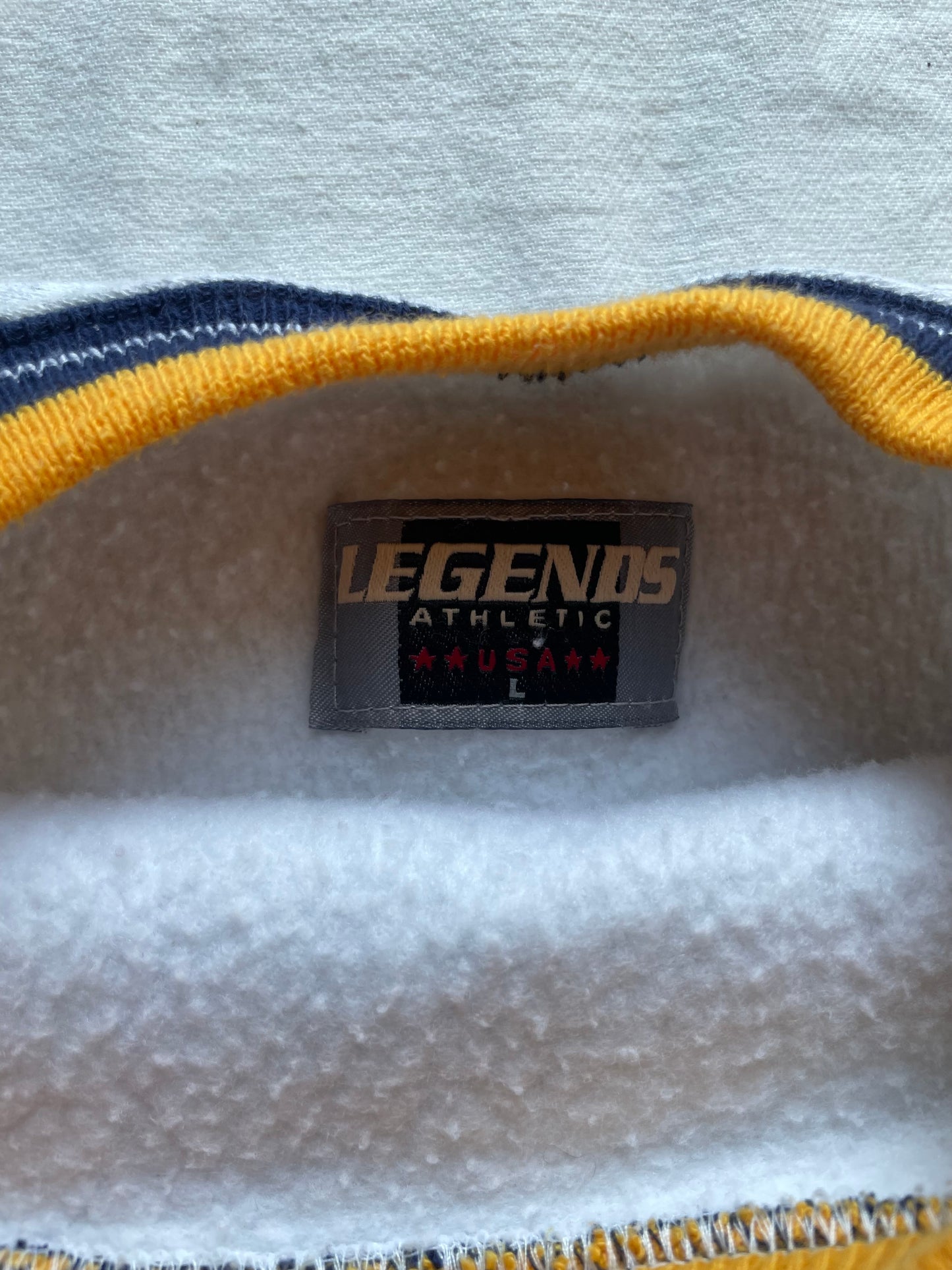 Vintage Notre Dame Spell Out Crewneck Large