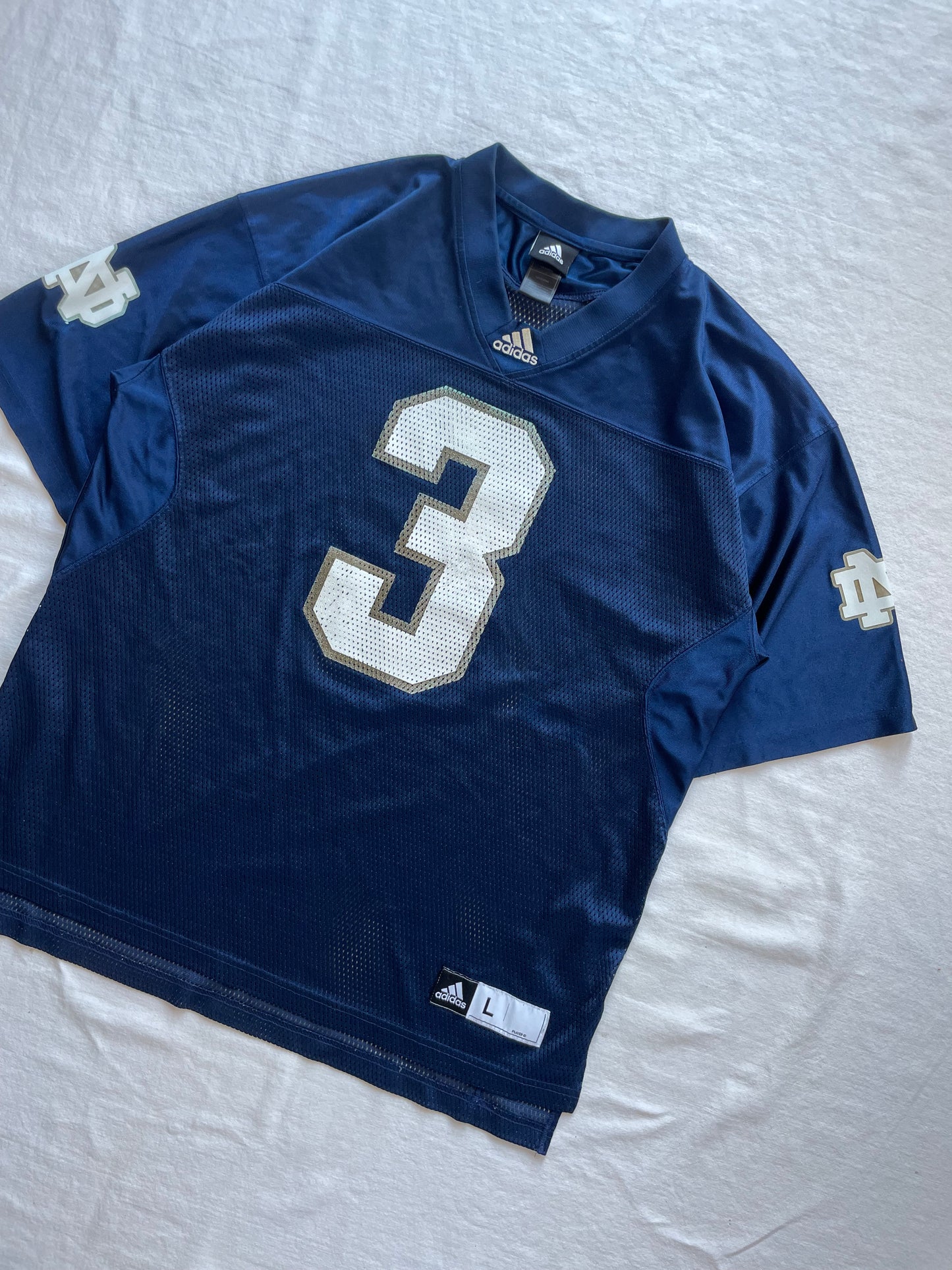 Vintage Notre Dame Football Jersey Large