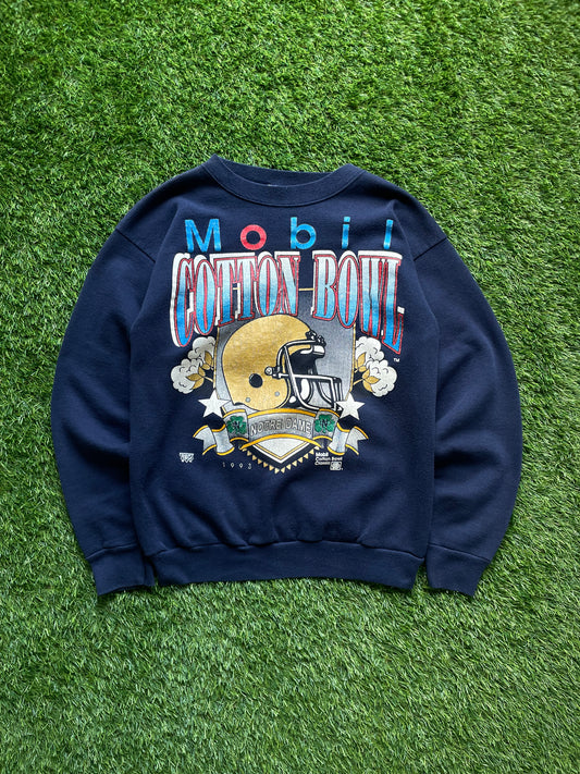 Vintage Notre Dame 1993 Cotton Bowl Football Crewneck Medium/Large