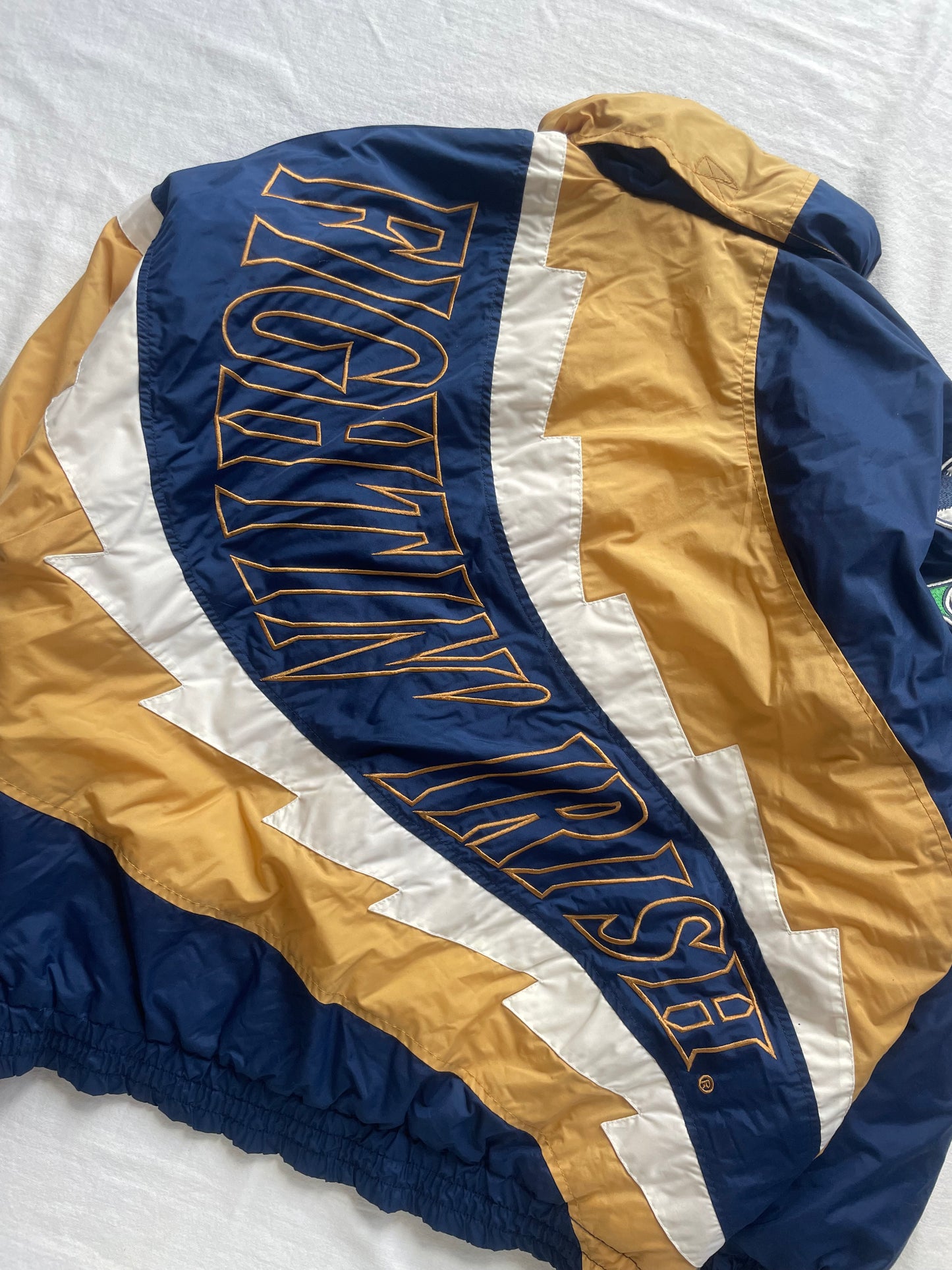 Vintage Notre Dame Puffer Jacket XLarge
