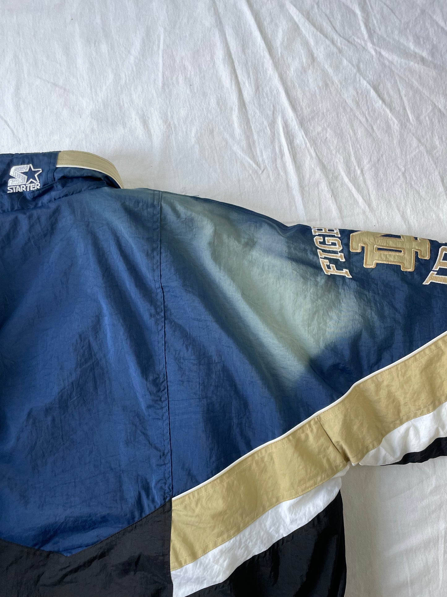 Vintage Notre Dame Starter Puffer Jacket XLarge