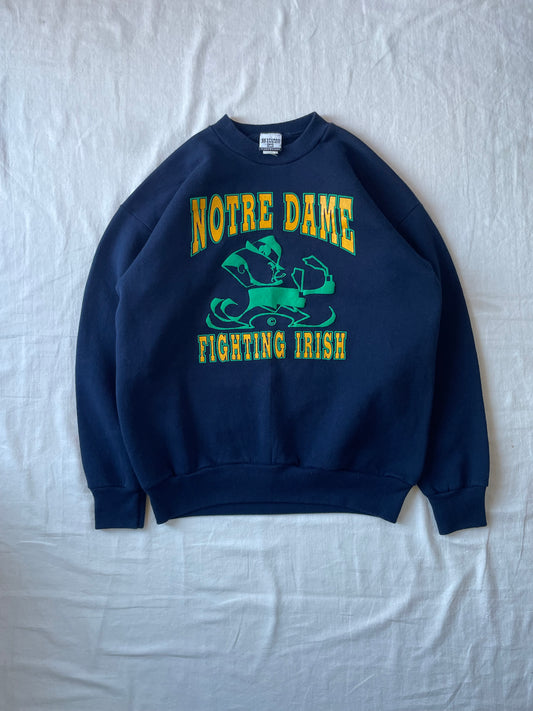 Vintage Notre Dame Fighting Irish Crewneck Large