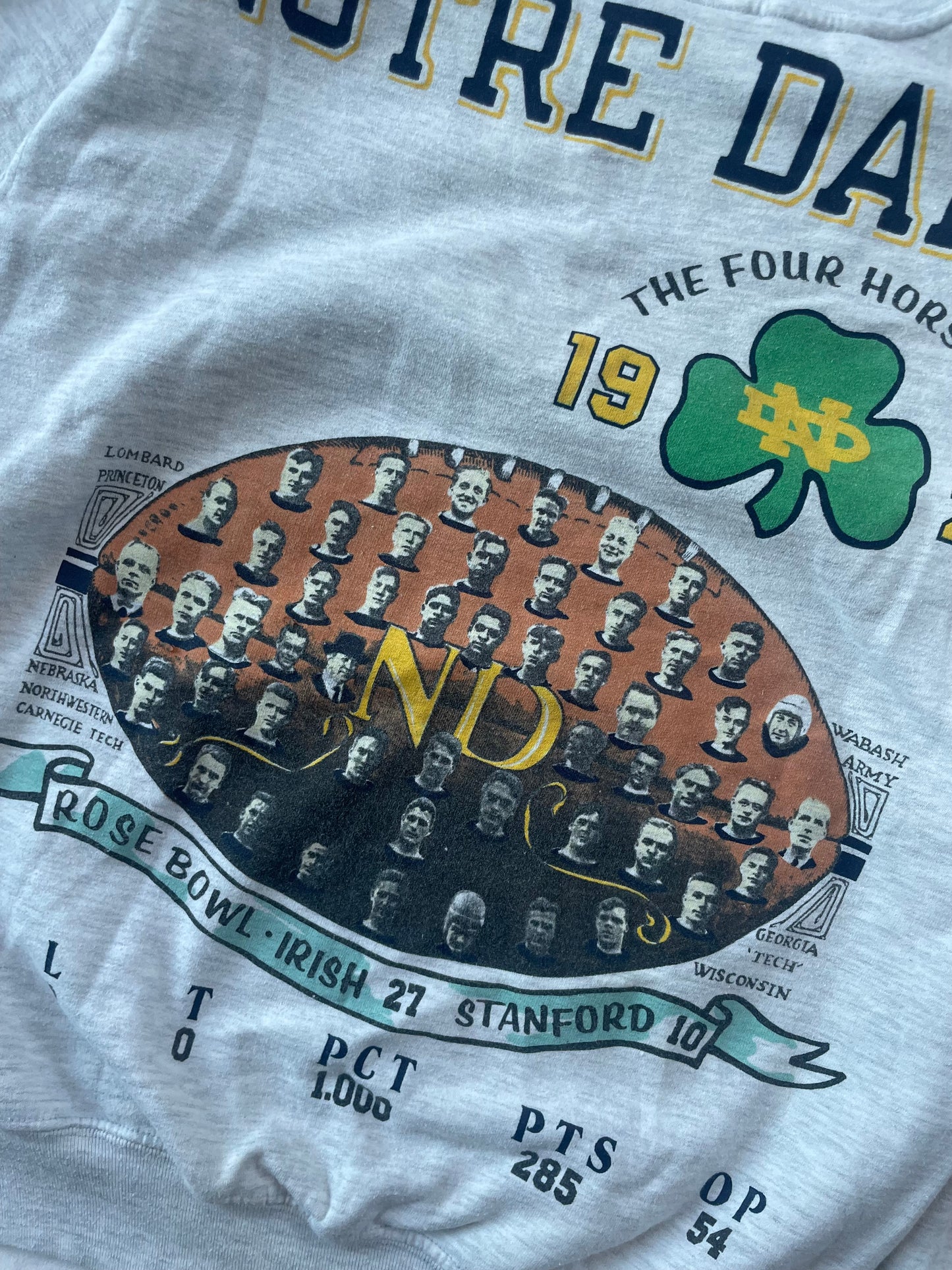 Vintage Notre Dame Championship Crewneck Large