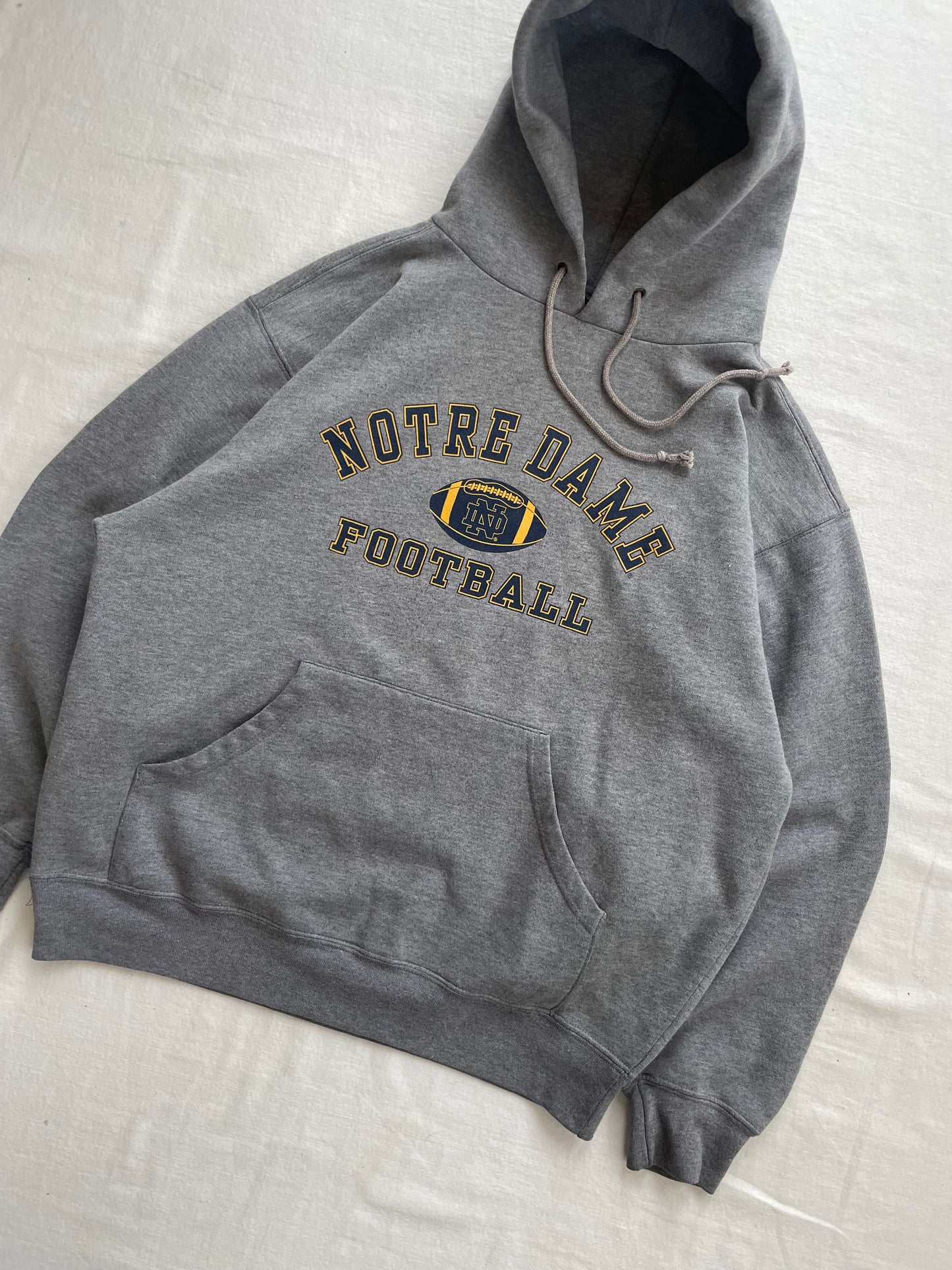 Vintage Notre Dame Football Hoodie Medium