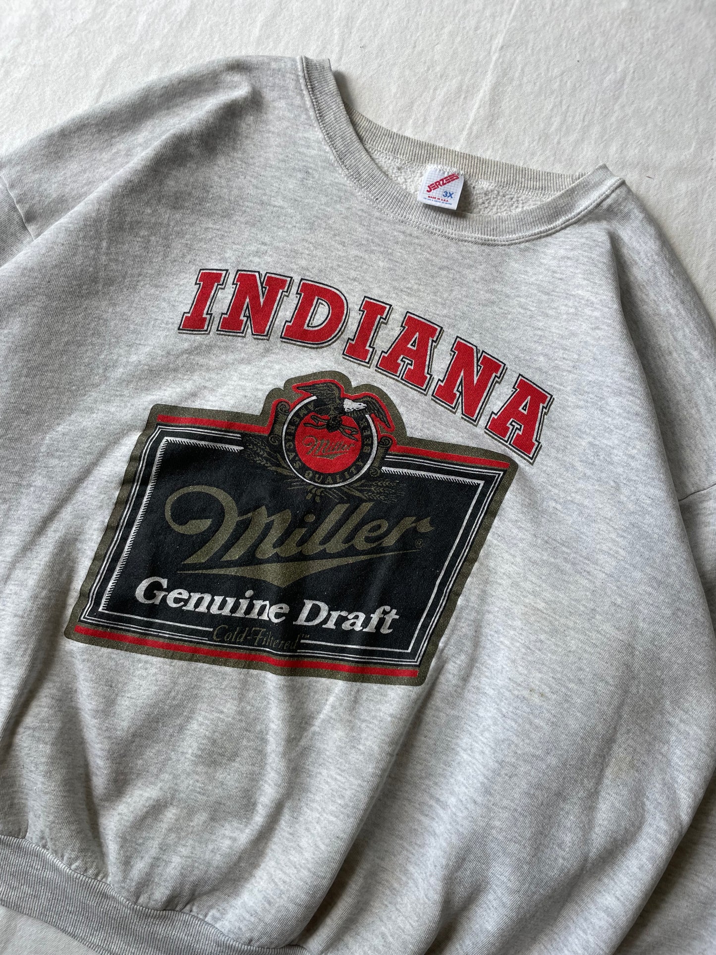 Vintage Indiana Miller Genuine Draft Crewneck 2XL/3XL