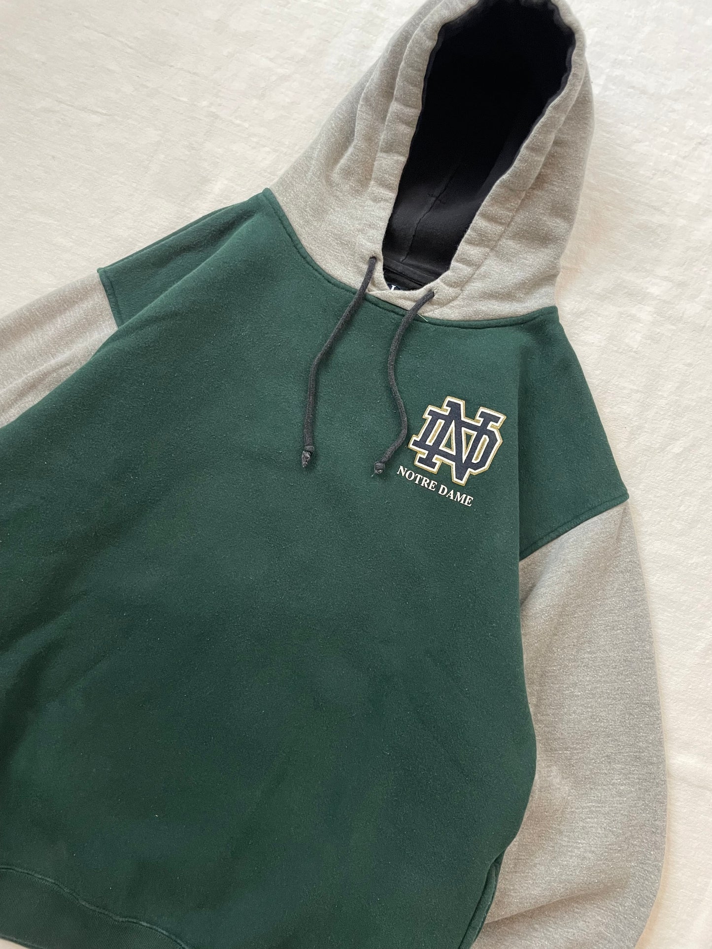 Vintage Notre Dame Hoodie Large