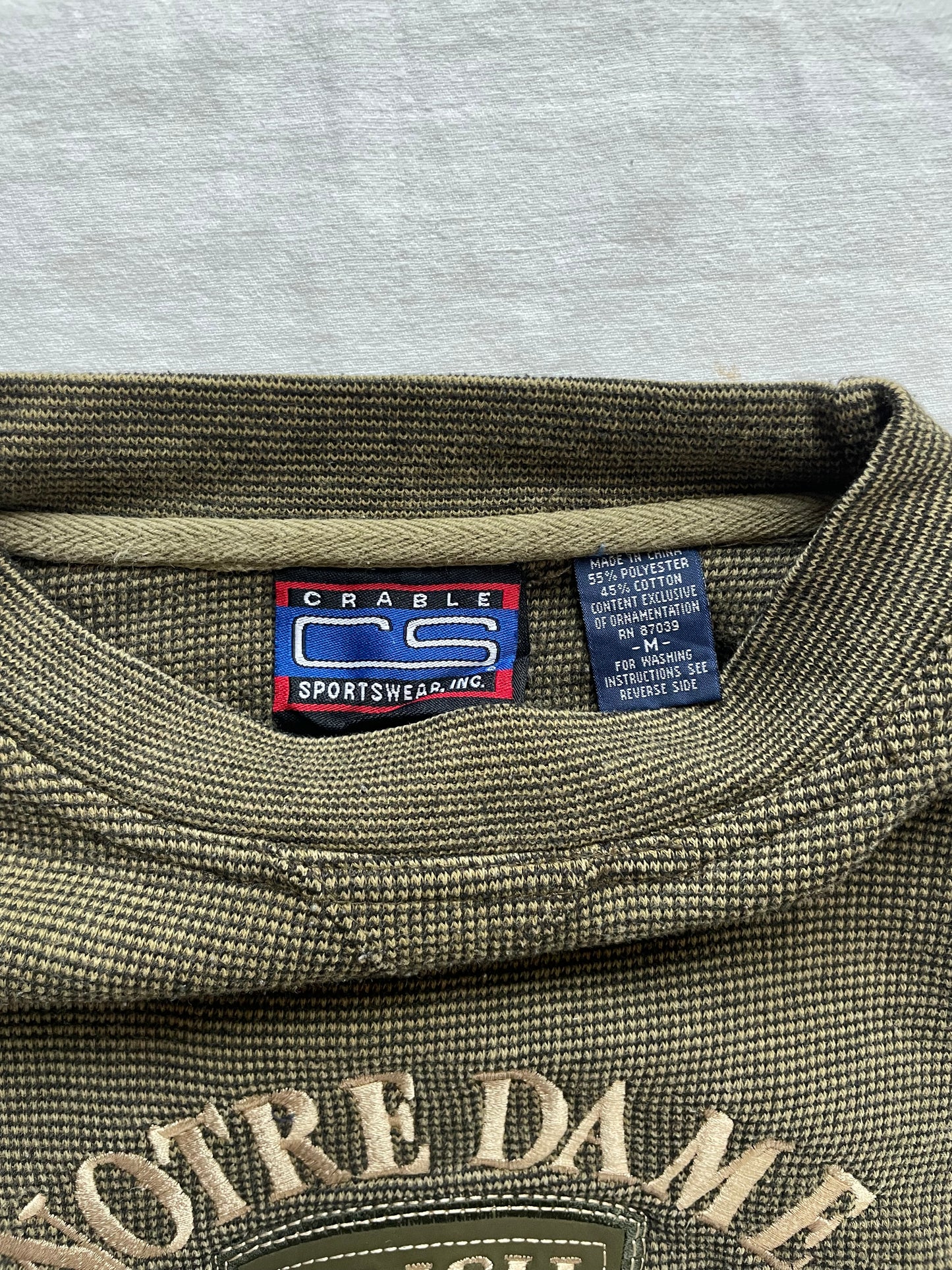 Vintage Notre Dame Crewneck Medium