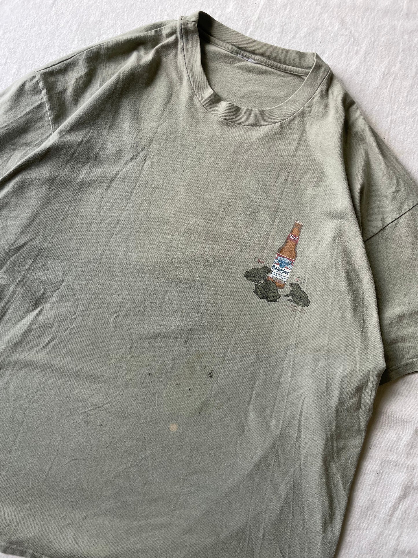 Vintage Budweiser “Your Pad Or Mine”? Frog Tee XLarge