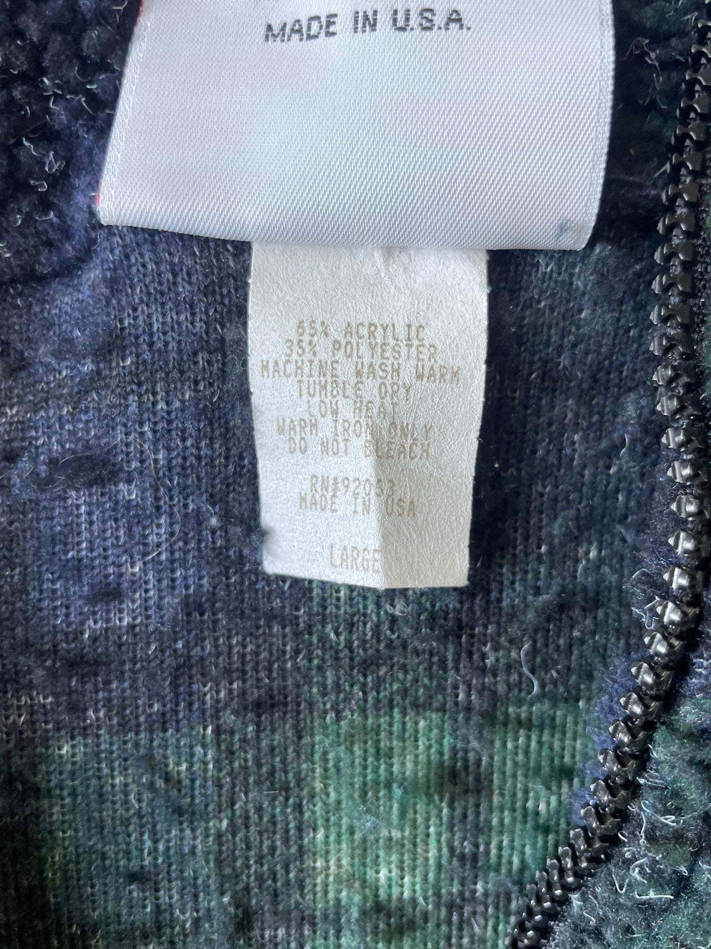 Vintage Notre Dame Fleece Jacket Large