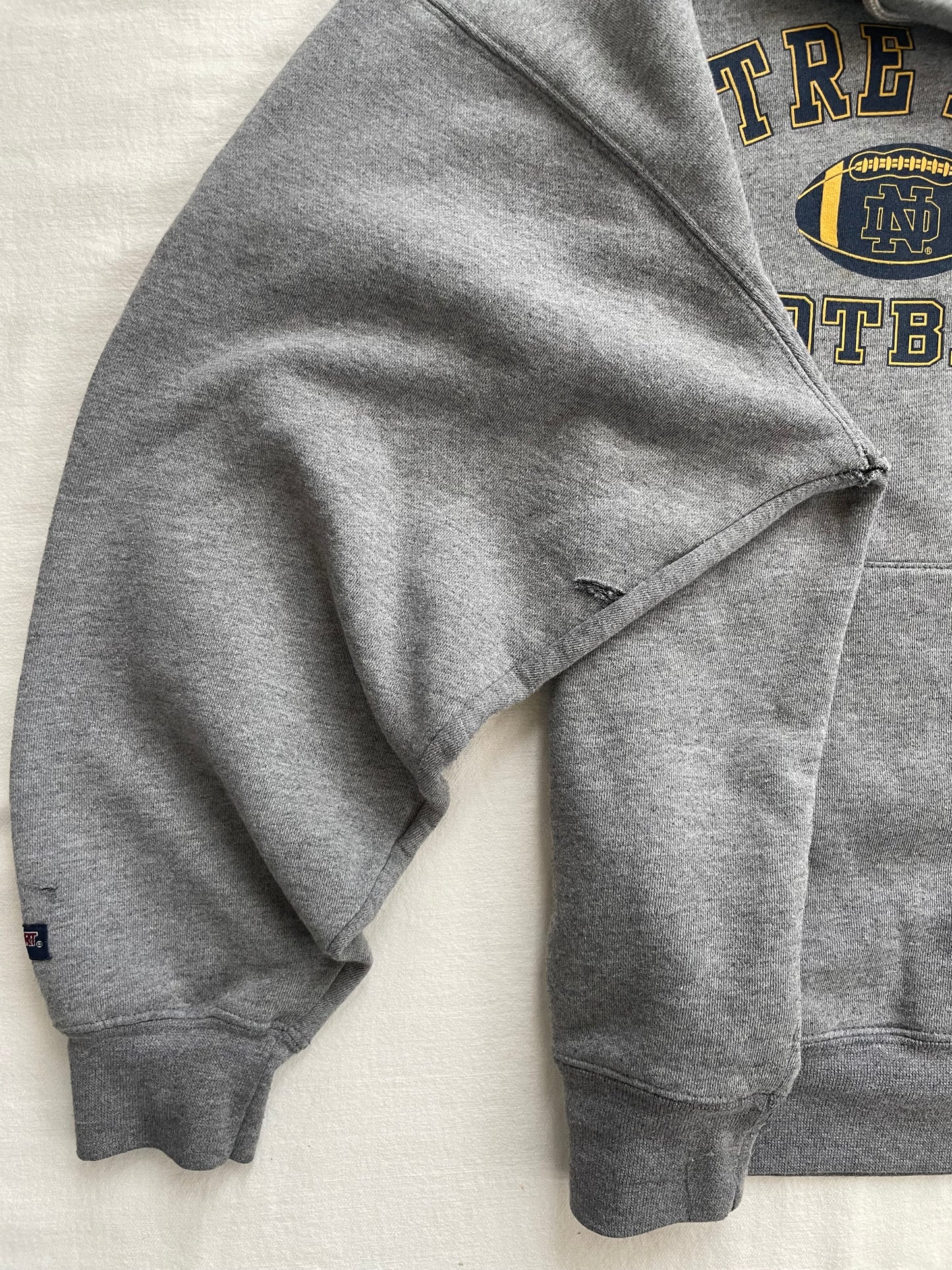 Vintage Notre Dame Football Hoodie Medium