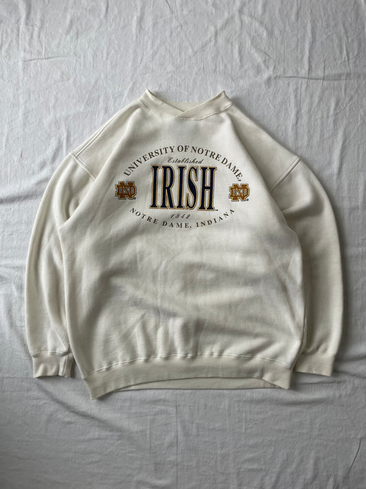 Vintage Notre Dame Irish Crewneck Large