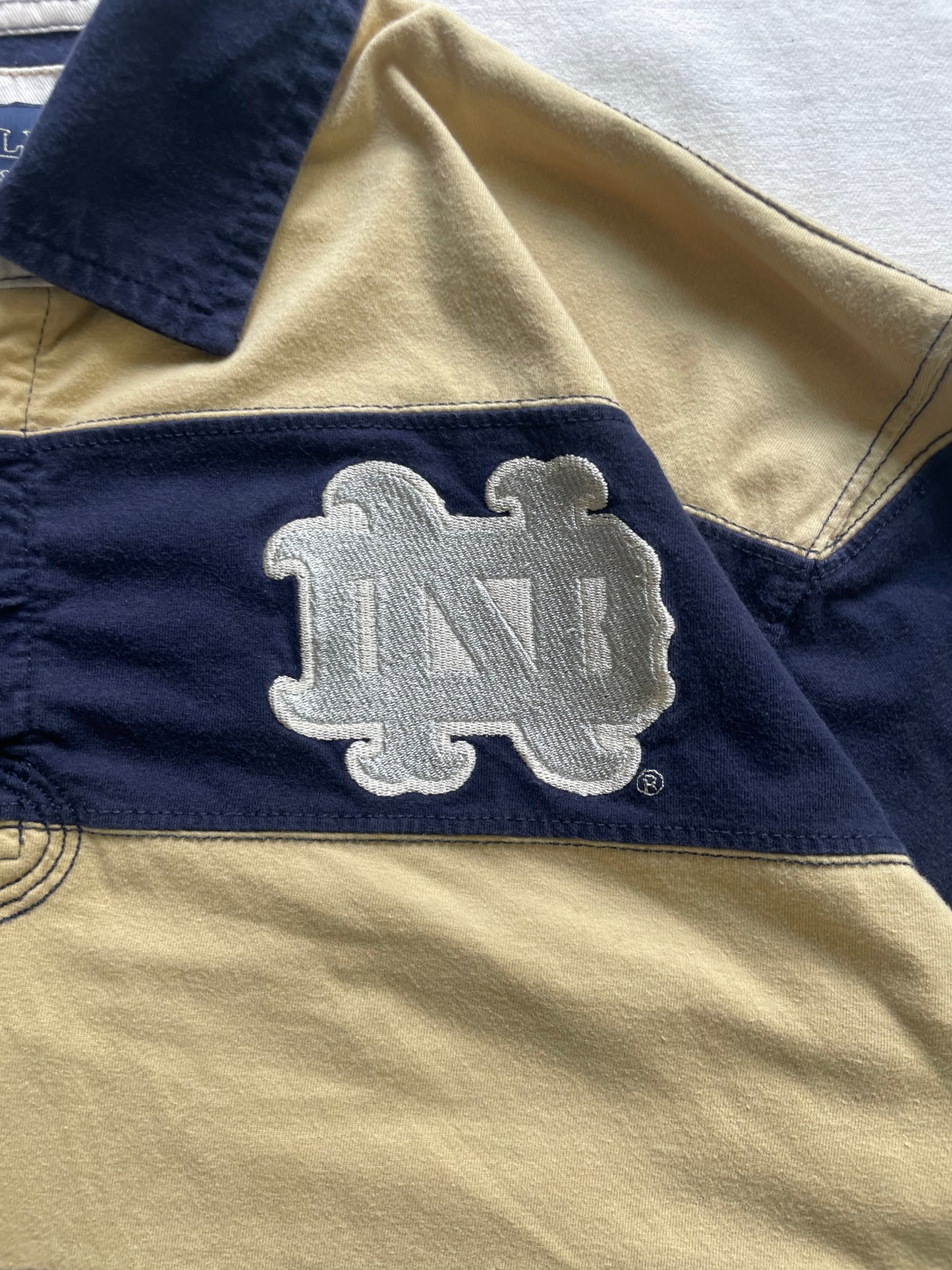 Vintage Notre Dame Irish Rugby Polo Large/XLarge