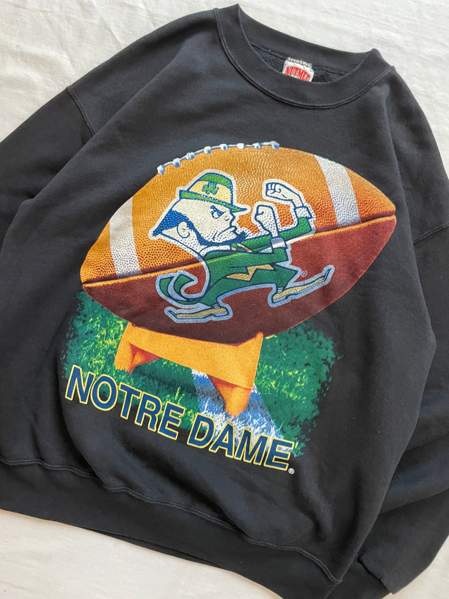 Vintage Notre Dame Football Crewneck Large