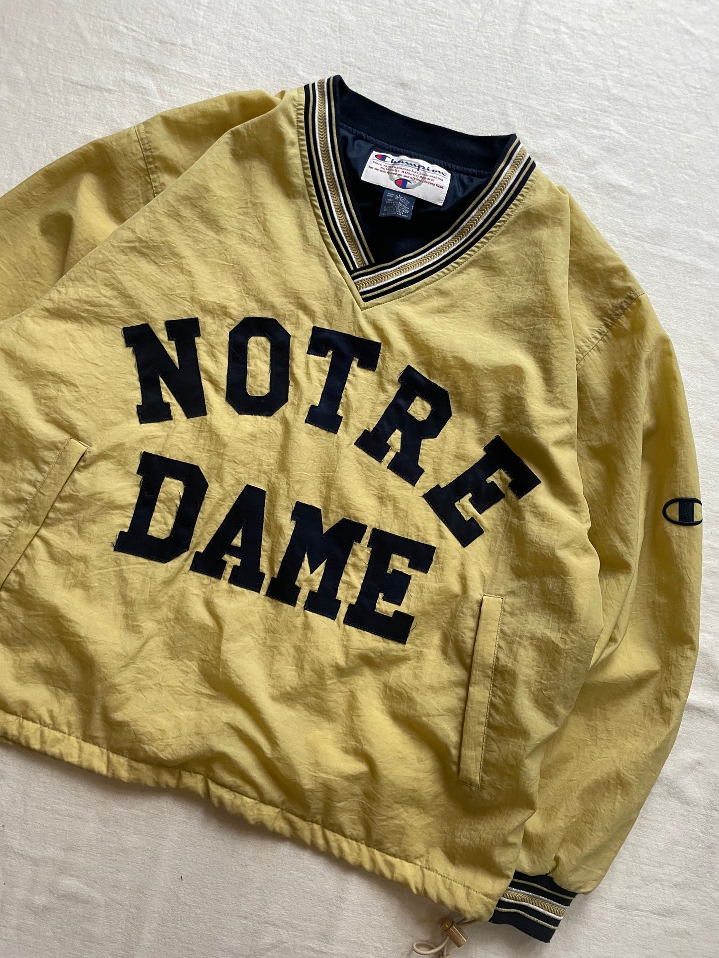 Vintage Notre Dame Pullover Windbreaker Large/XLarge