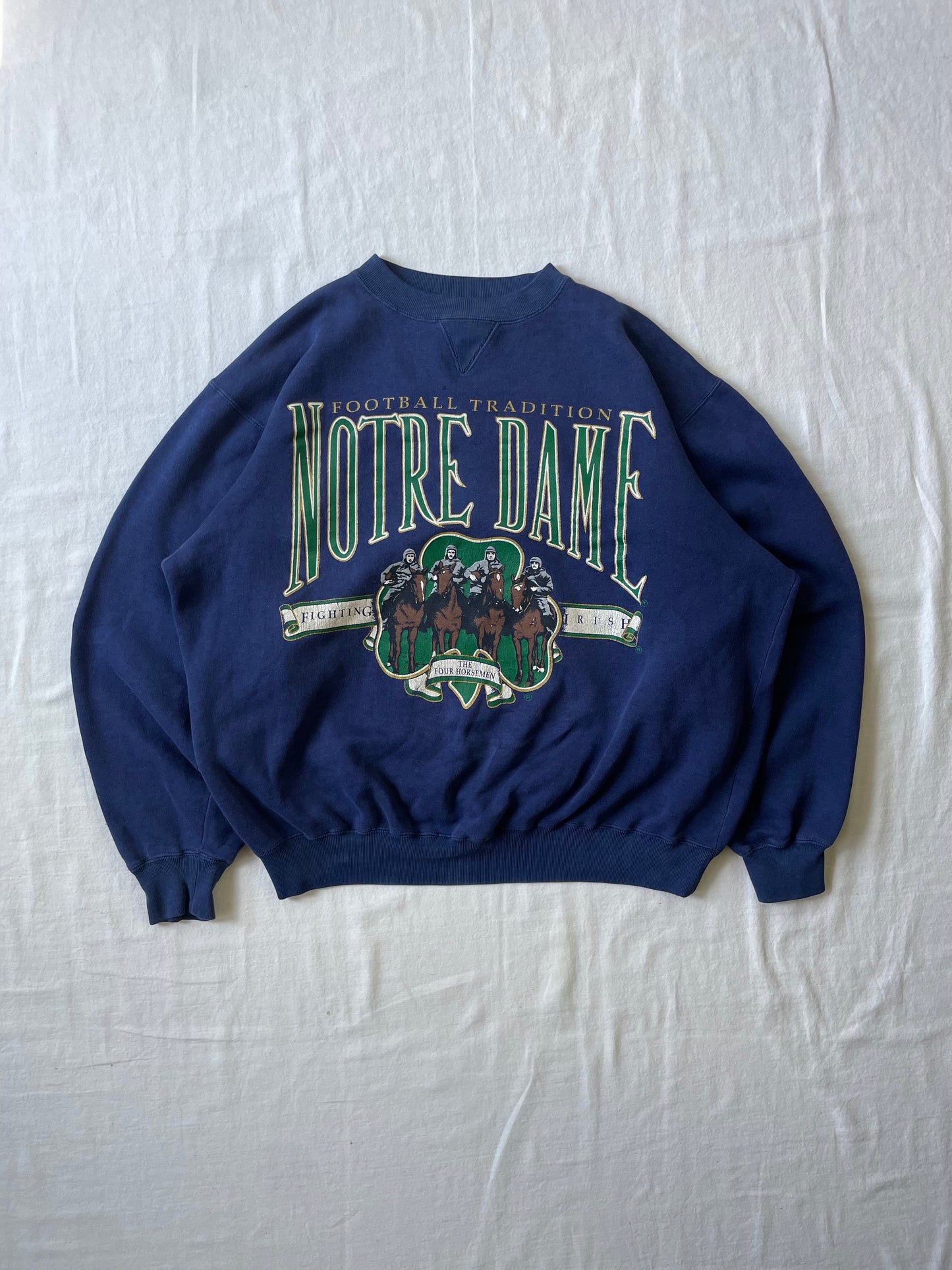 Vintage Notre Dame Four Horsemen Crewneck Large