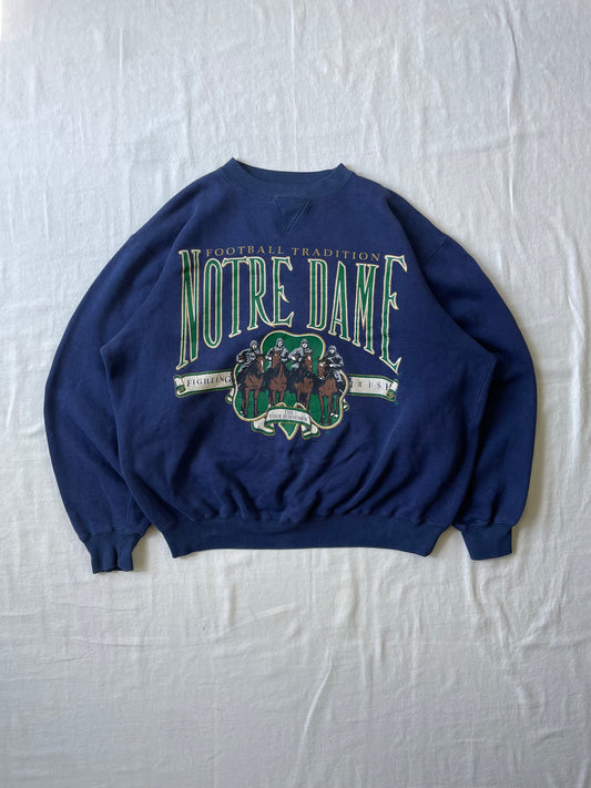 Vintage Notre Dame Four Horsemen Crewneck Large