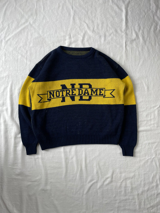 Vintage Notre Dame Sweater Large