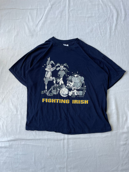 Vintage Notre Dame Fighting Irish Looney Tunes Tee Large/XLarge