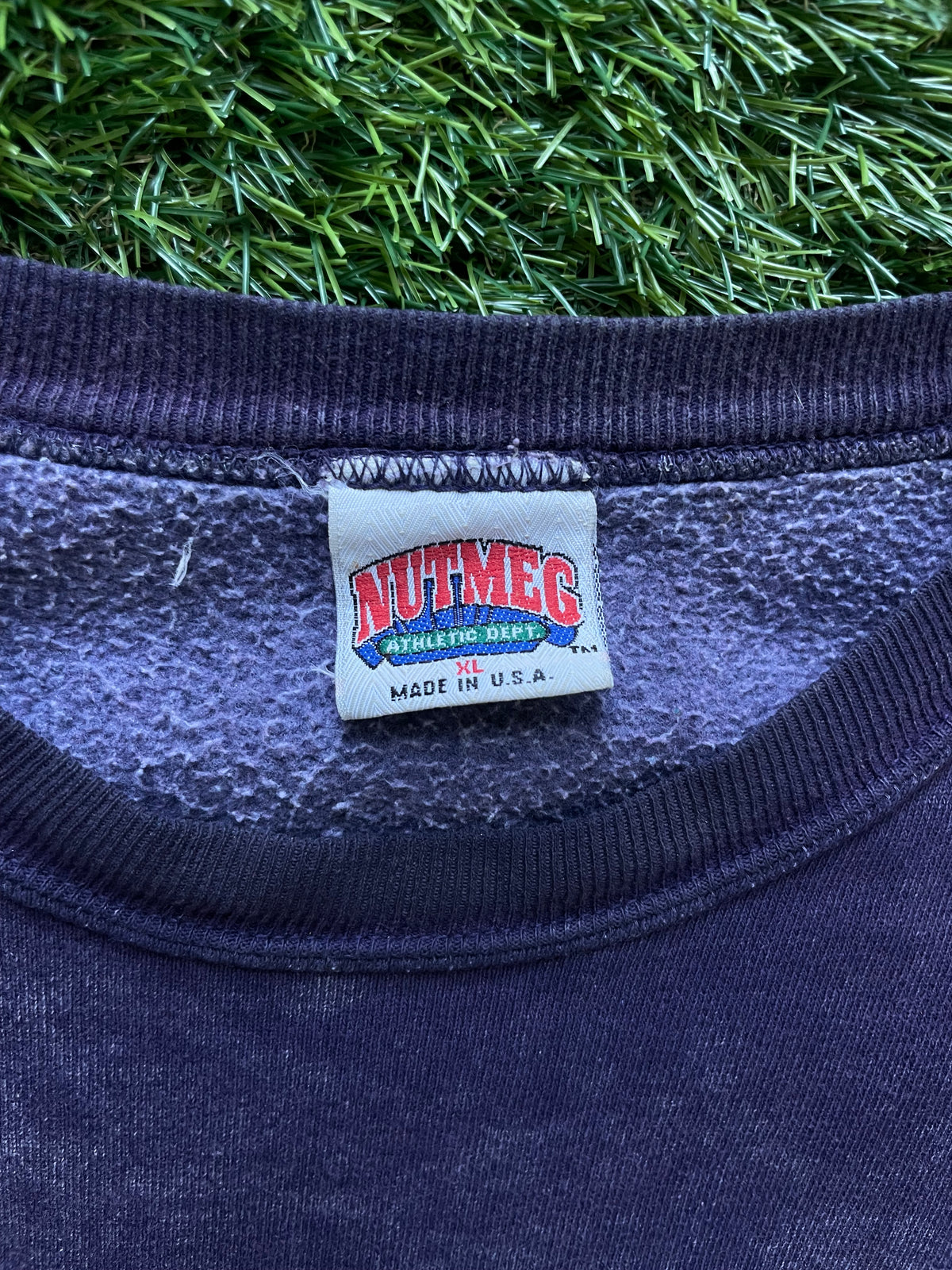 Vintage Notre Dame Acid Washed Crewneck Sweatshirt XLarge